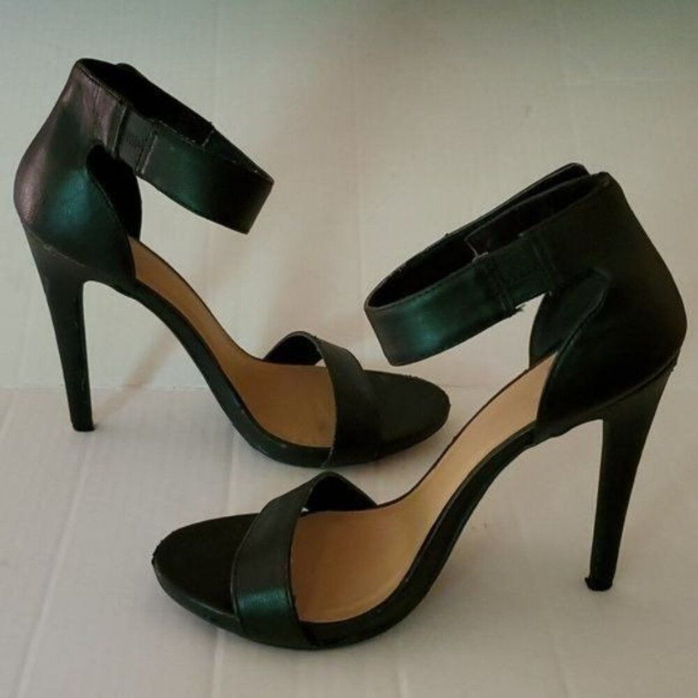 Steve Madden Black Stiletto Heels Shoes Strappy Ankle Strap Women's WOMAN'S 7 - Picture 5 of 16